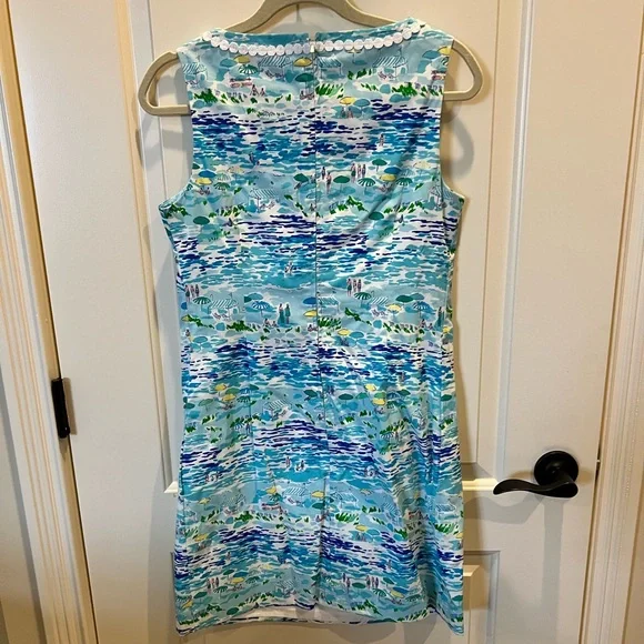 Lilly Pulitzer Worth Shift in High Tide Toile. Size 6 - Picture 4 of 4